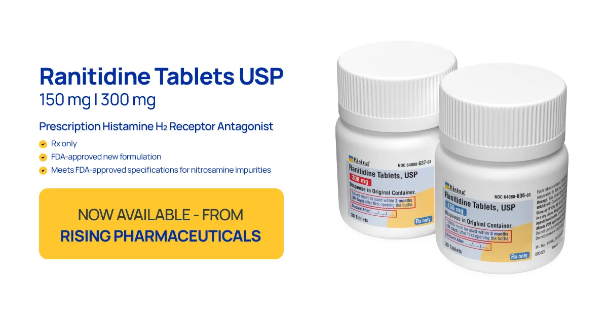 Ranitidine Tablets, USP 150 mg | 300 mg 30 Count